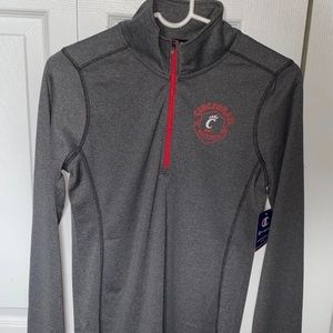 UC Dark grey quarter zip pull over